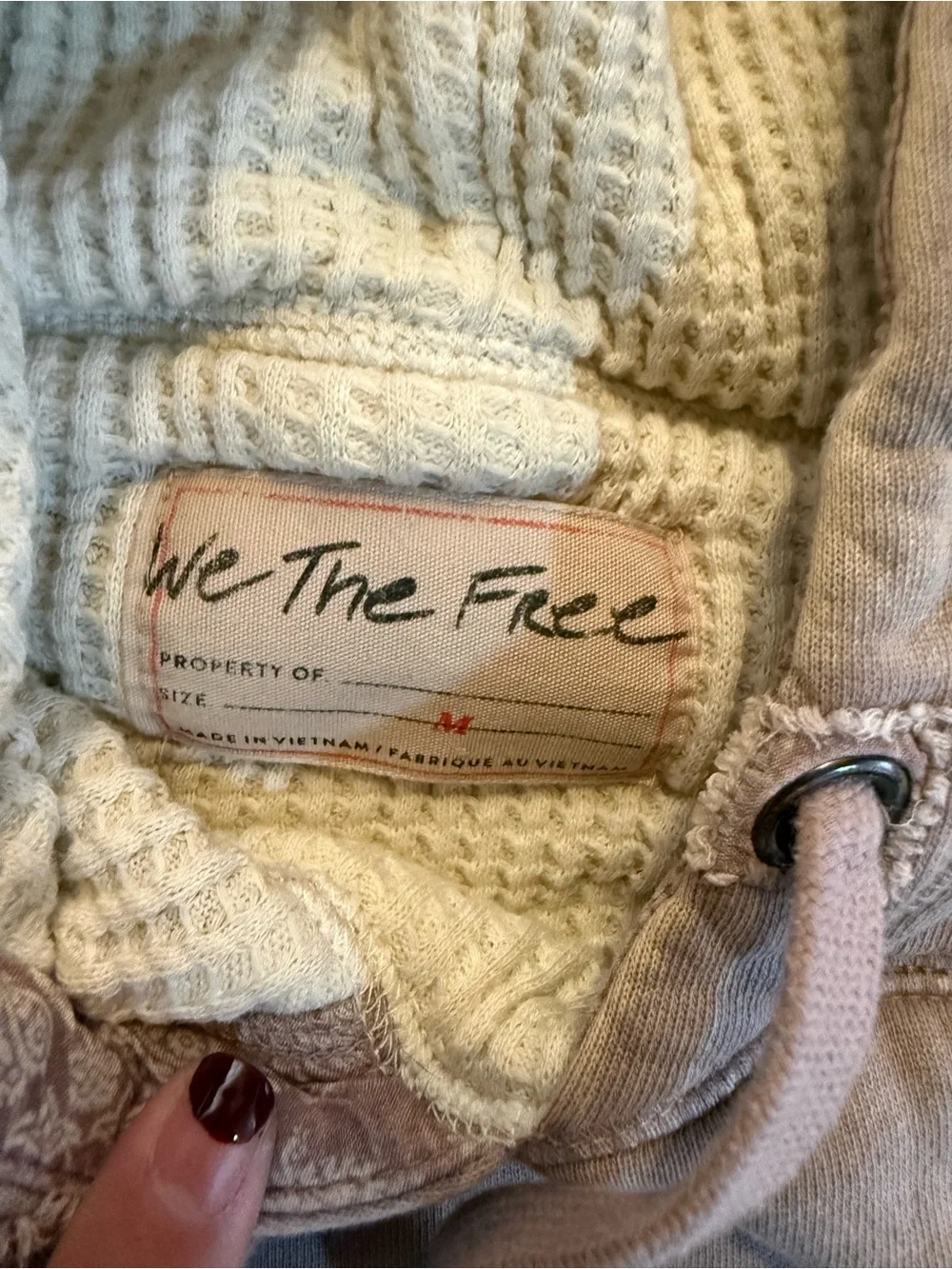 Free People we the free By Your Side Thermal-Lined Pullover Winter Bloom Combo